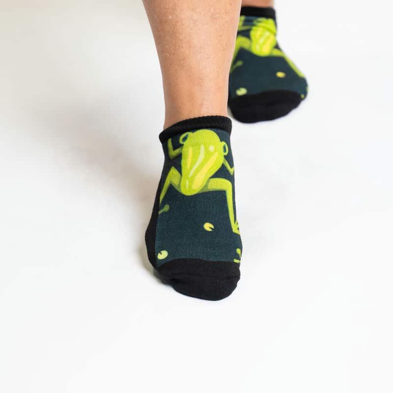 Frogger Diabetic Ankle Socks