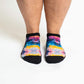 Super Tie Dye Diabetic Ankle Socks