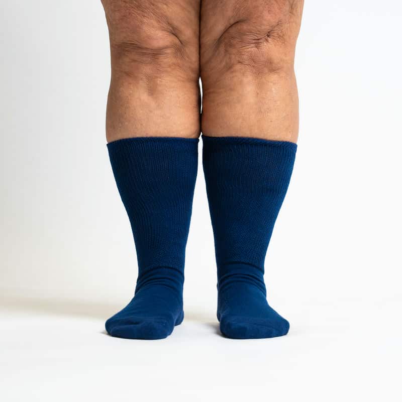 Navy Blue Non-Binding Diabetic Socks