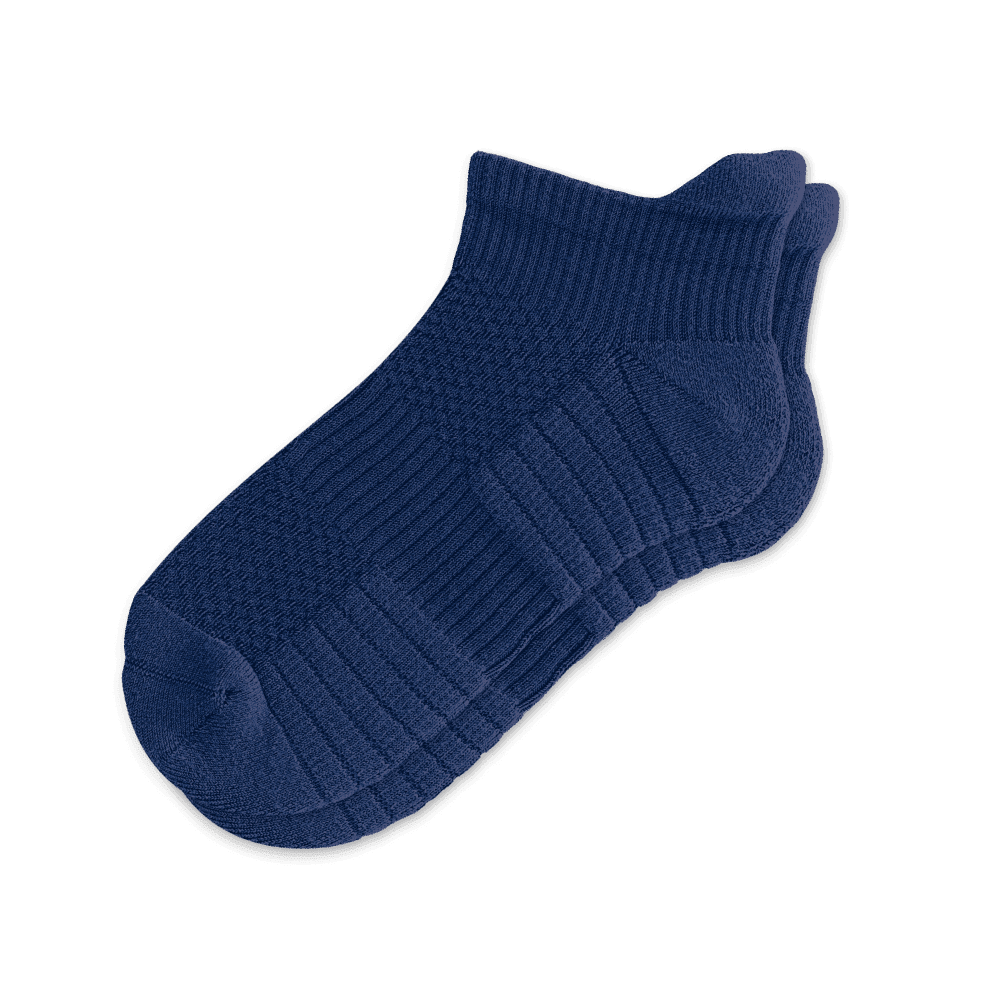 ソックス ブルー L ショッパーS Short Compression Socks In Navy Blue | Viasox Provides Comfort