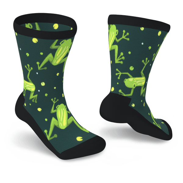 Frogger Non-Binding Diabetic Socks