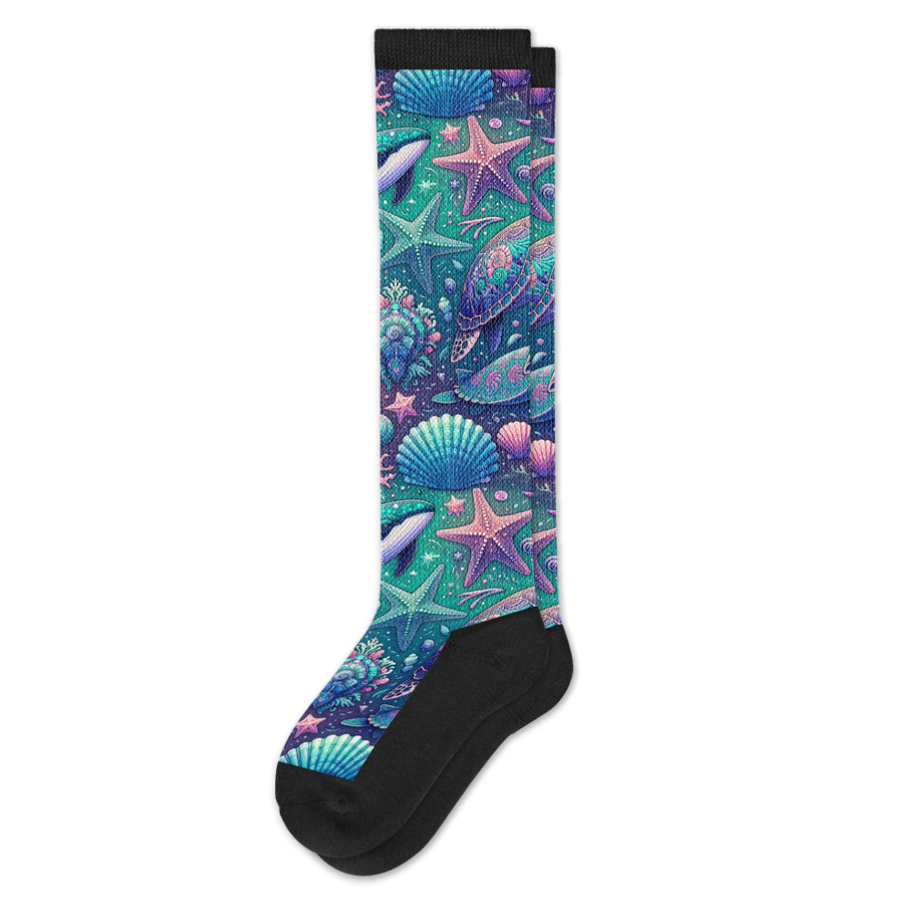 Iridescent Sealife EasyStretch™ Socks – Viasox
