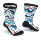 Patriotic Wave Non-Binding Diabetic Socks