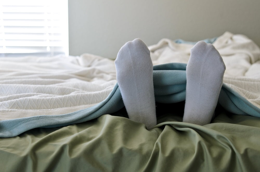Sleeping in compression socks