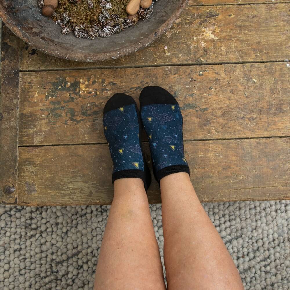 Viasox Orcas Ankle Socks In Action