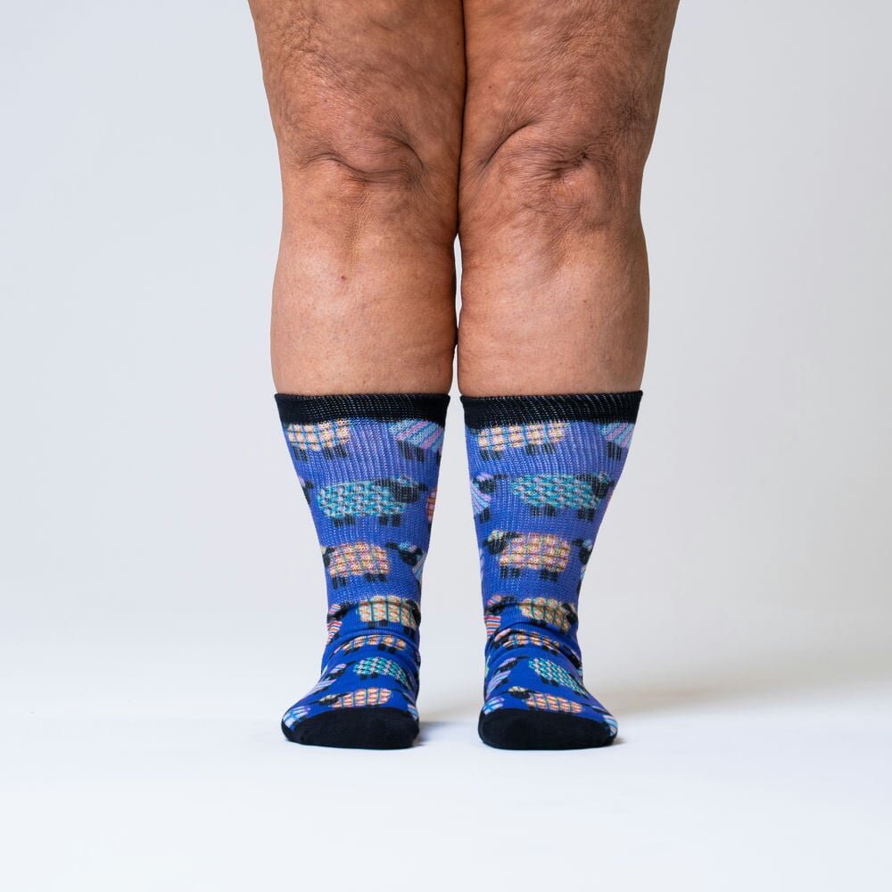 Quilted Sheep Non-Binding Diabetic Socks