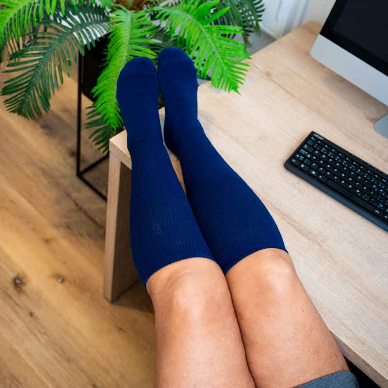 Navy Blue EasyStretch™ Socks | Viasox Provides Comfort & Support