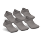 Gray Diabetic Ankle Socks Bundle 6-Pack