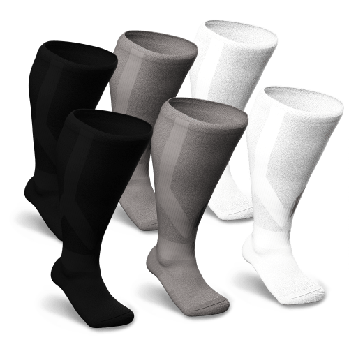 Assorted Diabetic Compression Socks 6-Pack