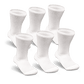 White Non-Binding Diabetic Socks Bundle 6-Pack