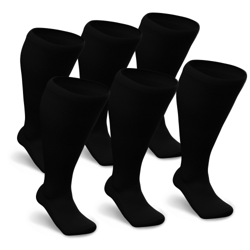 Black Non-Binding Diabetic Socks Bundle 6-Pack