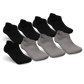 Black & Gray Diabetic Ankle Socks Bundle 8-Pack