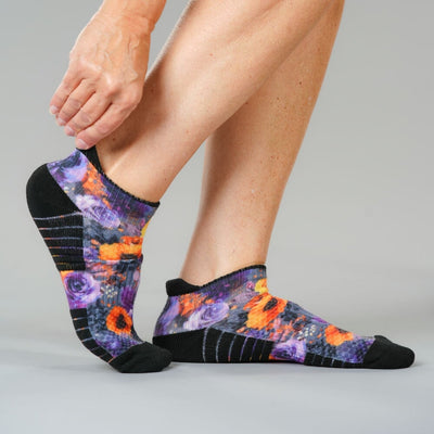 Purple Fantasy Ankle Compression Socks