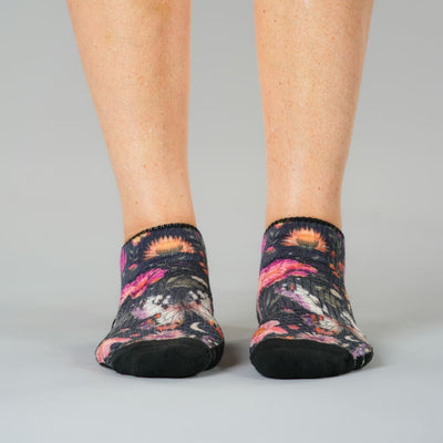 Night Garden Ankle Compression Socks