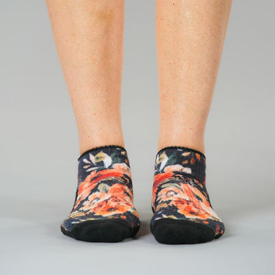 Fall Floral Ankle Compression Socks