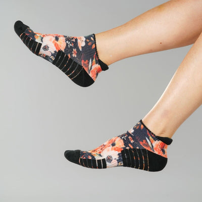 Fall Floral Ankle Compression Socks