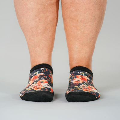 Fall Floral Ankle Socks