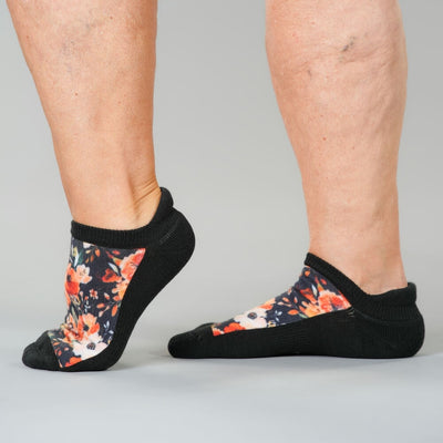 Fall Floral Ankle Socks