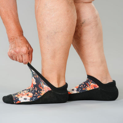 Fall Floral Ankle Socks