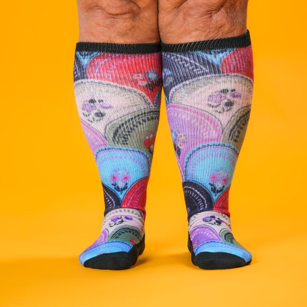 Viasox Petal Patch EasyStretch Socks 5-Pack Bundle alternate view