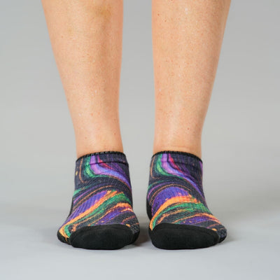 Cosmic Swirl Ankle Compression Socks