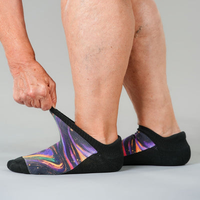 Cosmic Swirl Ankle Socks