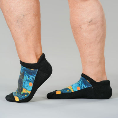 Starry Cat Ankle Socks