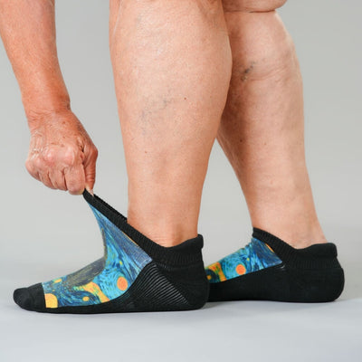 Starry Cat Ankle Socks