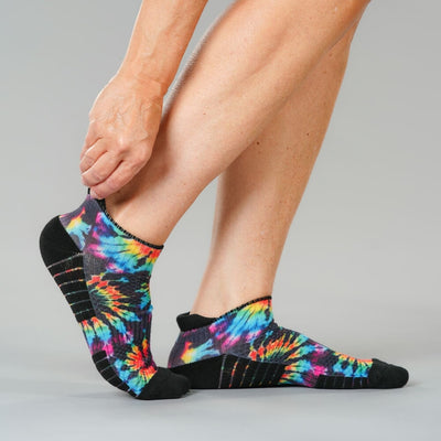 Rainbow Dye Ankle Compression Socks