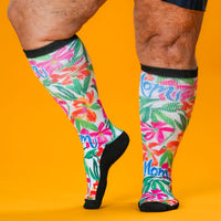 Viasox Mom's Bouquet EasyStretch Socks detail close-up