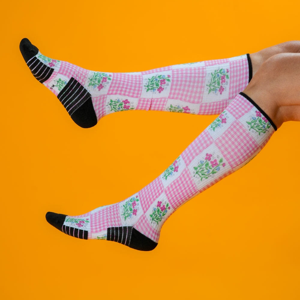 Viasox Grandma's Quilt Compression Socks alternate view