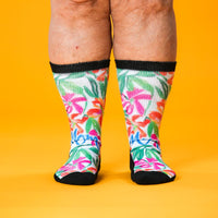 Viasox Mom's Bouquet EasyStretch Socks pair displayed