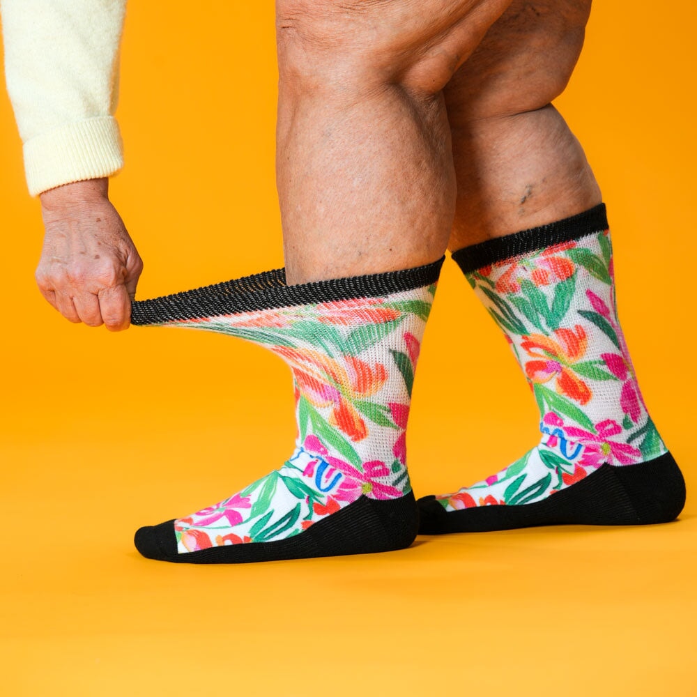 Viasox Mom's Bouquet EasyStretch Socks showcase image