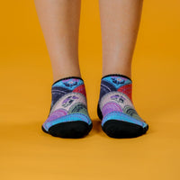Viasox Flower Plates Ankle Compression Socks side view