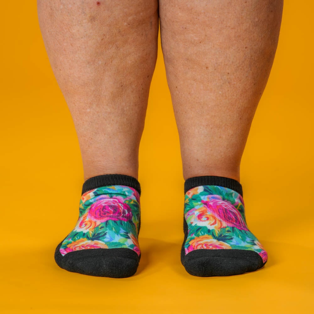 Viasox Rosie Day Ankle Socks side view