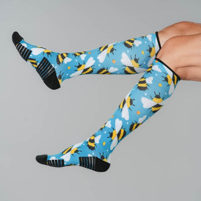 Bee Happy Compression Socks