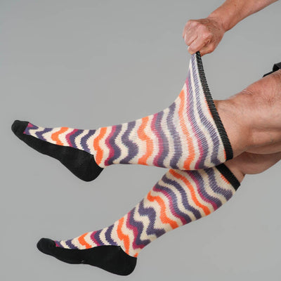 Autumn Waves EasyStretch™ Socks