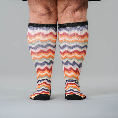 Knitted ZigZags EasyStretch™ Socks