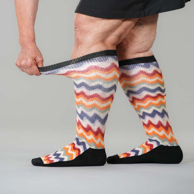 Knitted ZigZags EasyStretch™ Socks