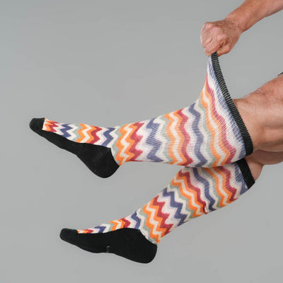 Knitted ZigZags EasyStretch™ Socks