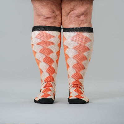 Crochet Leaves EasyStretch™ Socks