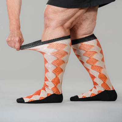 Crochet Leaves EasyStretch™ Socks