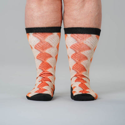 Crochet Leaves EasyStretch™ Socks