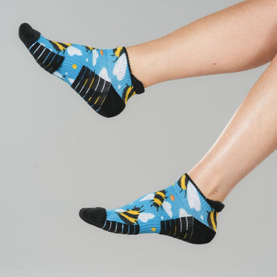 Bee Happy Ankle Compression Socks