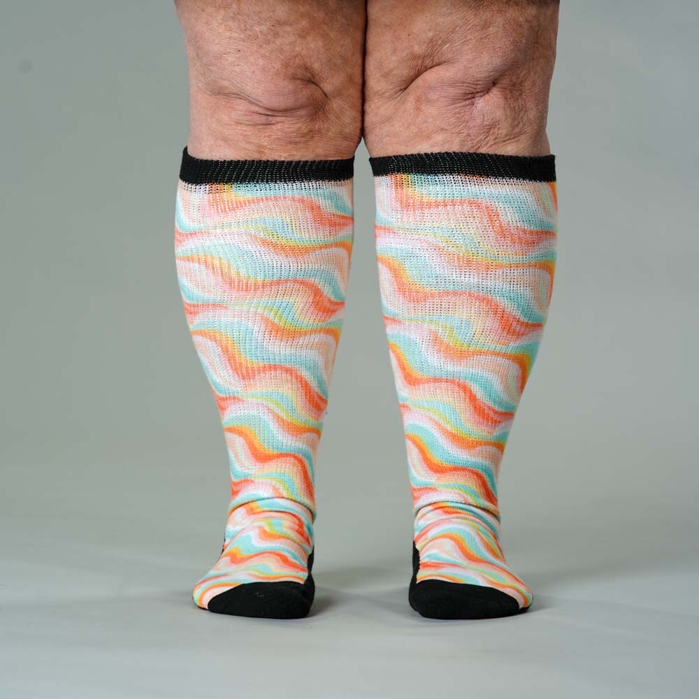 Viasox Retro Pastel EasyStretch Socks 5-Pack Bundle alternate view