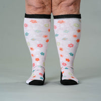 Viasox Retro Pastel EasyStretch Socks 5-Pack Bundle stretched display