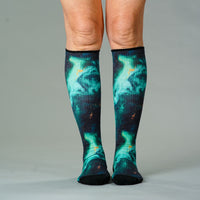 Viasox Magic Marble Compression Socks 5-Pack Bundle detail close-up
