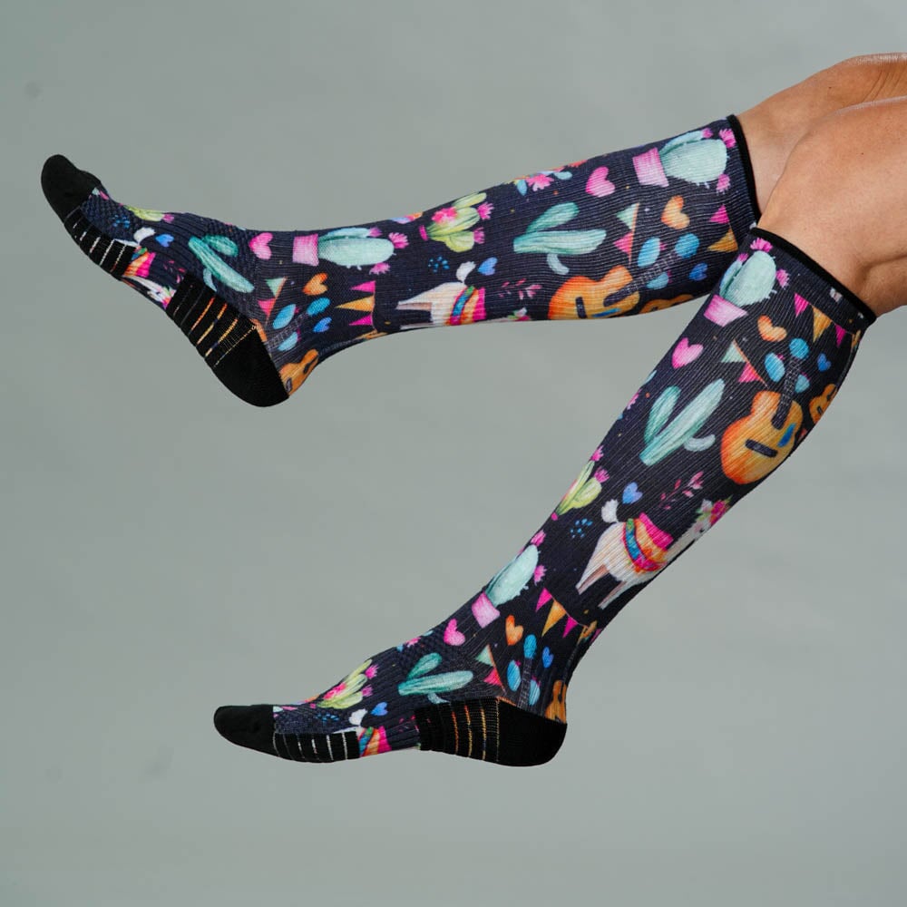 Viasox Llama Love Compression Socks alternate view