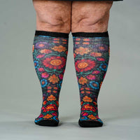 Viasox Fiesta EasyStretch™ Socks 5-Pack Bundle stretched display
