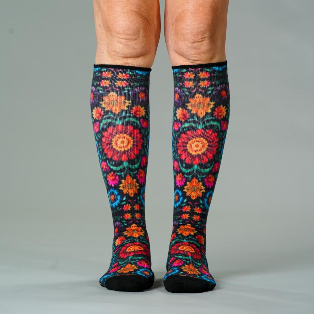 Viasox Cinco de Mayo Compression Socks side view